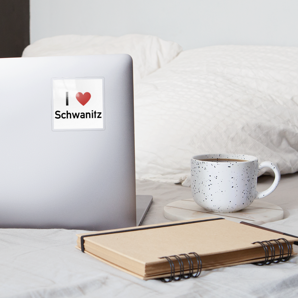 I Love Schwanitz Sticker - Transparent glänzend