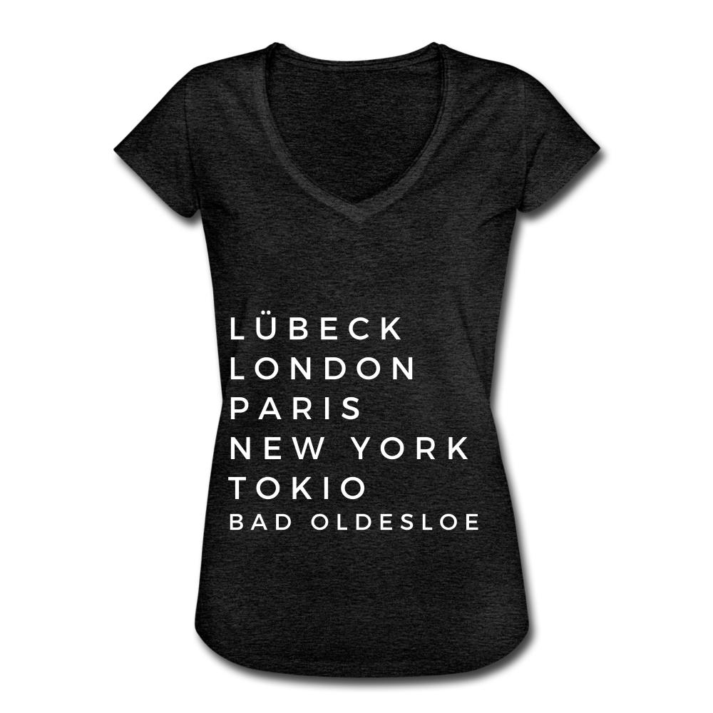 Bad Oldesloe Damen Vintage T-Shirt - Anthrazit