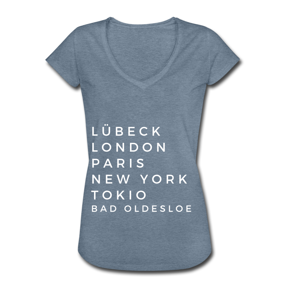 Bad Oldesloe Damen Vintage T-Shirt - Vintage Denim