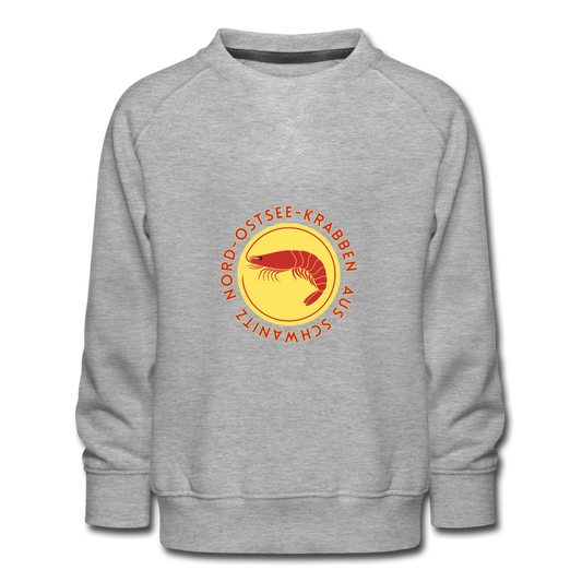 Krabben Kinder-Pullover - Grau meliert