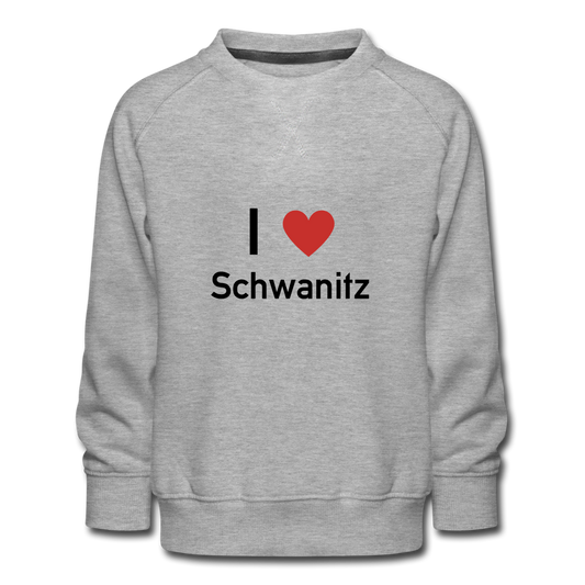 I love Schwanitz Kinder-Pullover - Grau meliert
