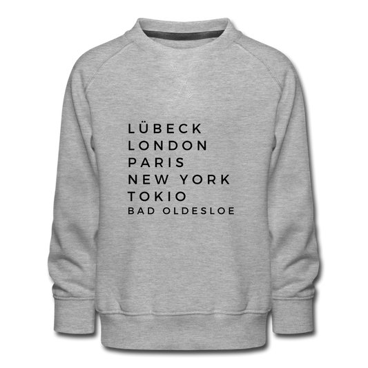 Bad Oldesloe Kinder-Pullover - Grau meliert