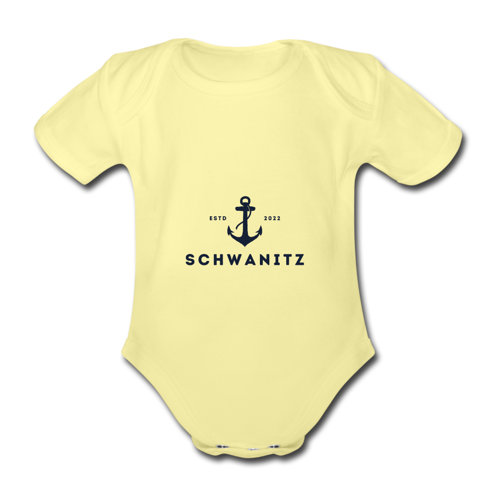 Schwanitz Baby-Kurzarm-Body - Hellgelb