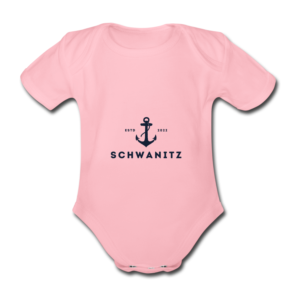 Schwanitz Baby-Kurzarm-Body - Hellrosa