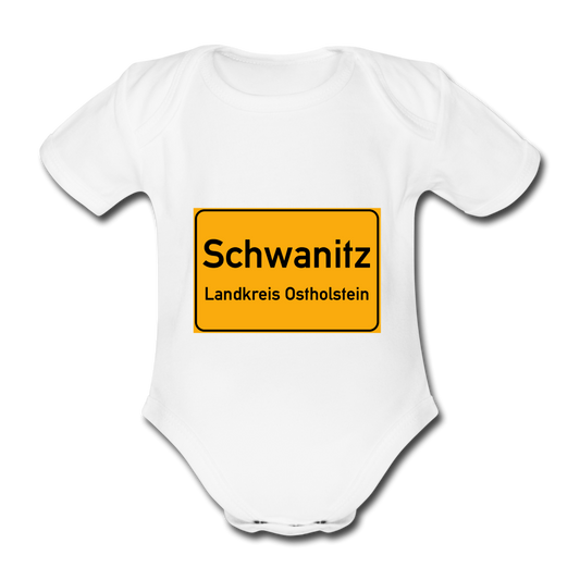 Schwanitz Baby-Kurzarm-Body - Weiß