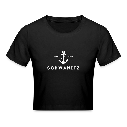 Crop T-Shirt - Schwarz