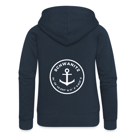 Koordinaten Damen-Kapuzenjacke - Navy